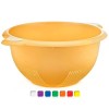 Пластмасова купа гевгир с дръжки 33x27x13,5см различни цветове (SG-225) - Irak Plastik