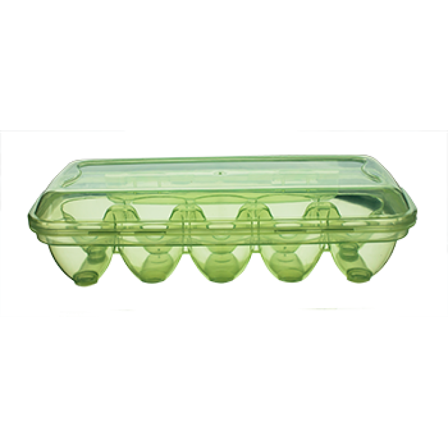 Пластмасова кутия за 10бр яйца различни цветове  (YU-110)   -  Irak Plastik