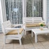 Градински сет “MIAMI“, 4 части, бял, ИП-(HK-800) - Irak Plastik