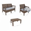 Градински сет “MIAMI“, 4 части, бял, ИП-(HK-800) - Irak Plastik