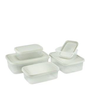 Комплект от 5 пластмасови кутии 6,94л микс ИП-(SA891) - Irak Plastik