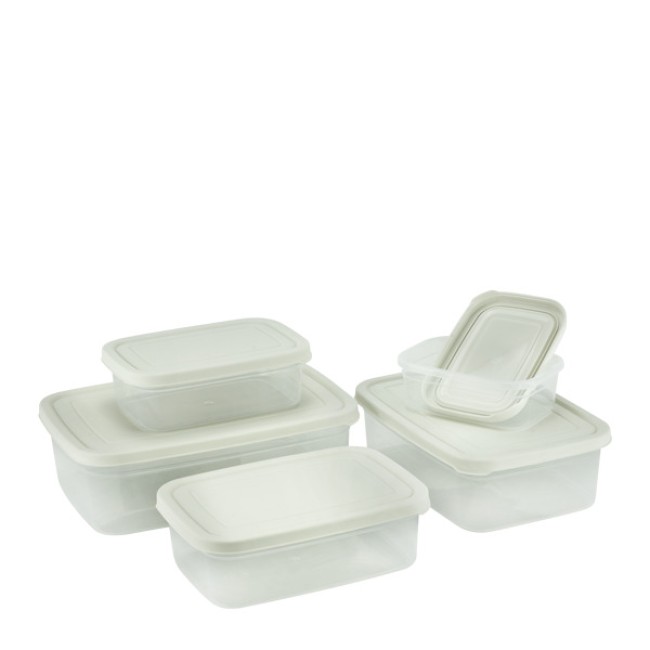 Комплект от 5 пластмасови кутии 6,94л микс ИП-(SA891) - Irak Plastik