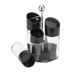 Оливерник от 4 части на черна пластмасова стойка HELLA-BLACK-(87772000) - Horecano