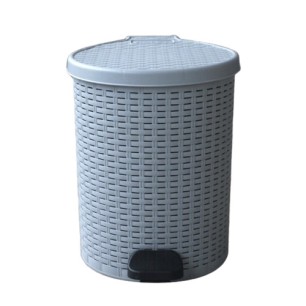 Ратанов кош с педал №4 20л.сив VT-(0724) - Horecano