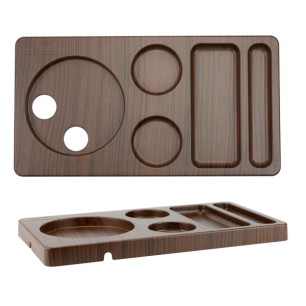 Меламинова хотелска табла за топли напитки 42x22xh2,8см WOOD (OT315) - Horecano