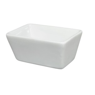 Порцеланова сосиера правоъгълна 8,5x5см 3.5" (4073)ZD - Китайски порцелан