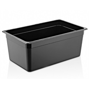 Полипропиленов контейнер черен 1/1 53x32,5x20см 25,6л PP-(GNPP-11200/B) - Plast Port