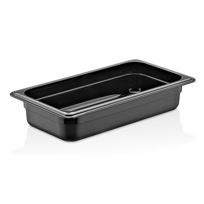 Полипропиленов гастронорм черен 1/2-65 32,5x26,5x6,5см 3,9л PP-(GNPP-1265/B) - Plast Port