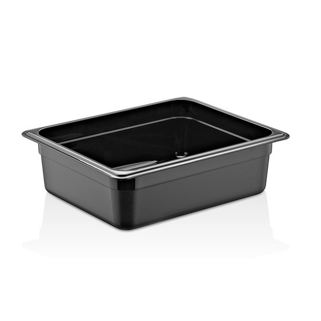 Полипропиленов контейнер черен 1/2-100 32,5x26,5x10см 5,9л PP-(GNPP-12100/B) - Plast Port
