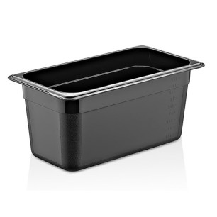 Полипропиленов контейнер черен 1/3-150 32,5x17,6x15см 5,3л PP-(GNPP-13150/B) - Plast Port