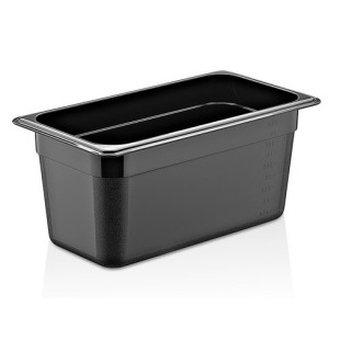 Полипропиленов контейнер черен 1/3-150 32,5x17,6x15см 5,3л PP-(GNPP-13150/B) - Plast Port