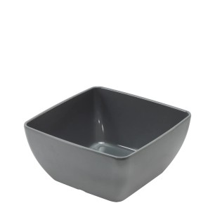 Меламинова купа  квадратна сива 19x19x9см 