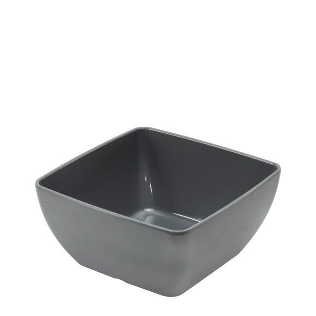 Меламинова купа  квадратна сива 19x19x9см 