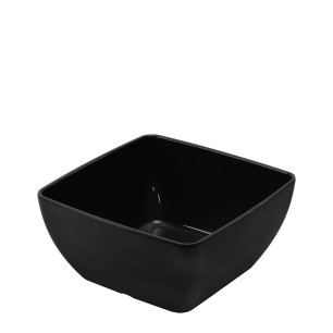 Меламинова купа  квадратна черна  19x19x9см 