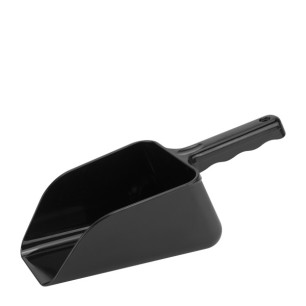 Поликарбонатна лопатка 1,2л 19,7x12,5xh9,5см черна PC-(GISB-03) (GIS-03/B) - Horecano