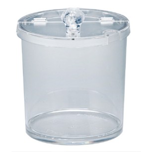 Поликарбонатен контейнер кръгъл с капак 14x14x13,5см 1,5л (ZCP 187)AN - Alkan