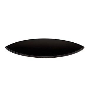 Меламиново плато листо черно  35x54x1см AN-(K-2150)  - Alkan