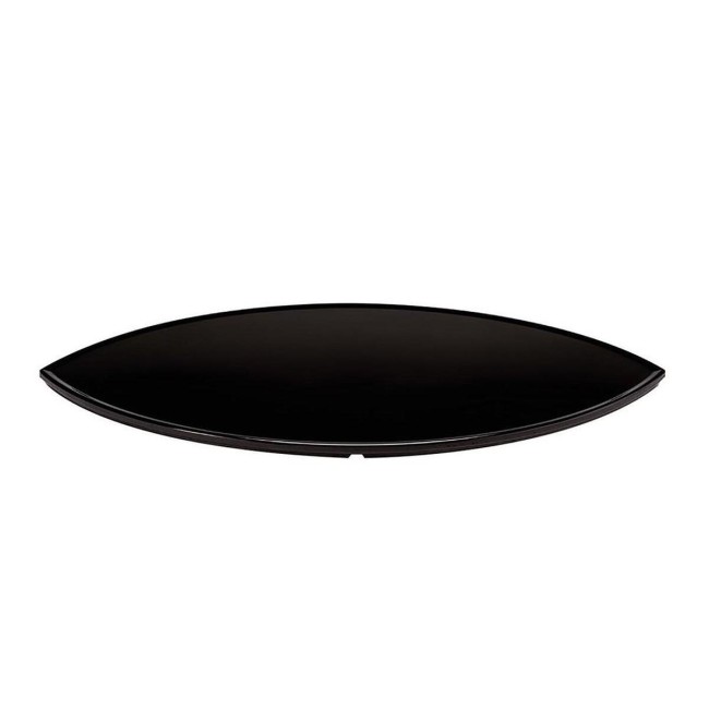 Меламиново плато листо черно  35x54x1см AN-(K-2150)  - Alkan