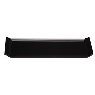 Меламиново плато правоъгълно черно  16x38x2см  BATON (20038)KN - Kulsan