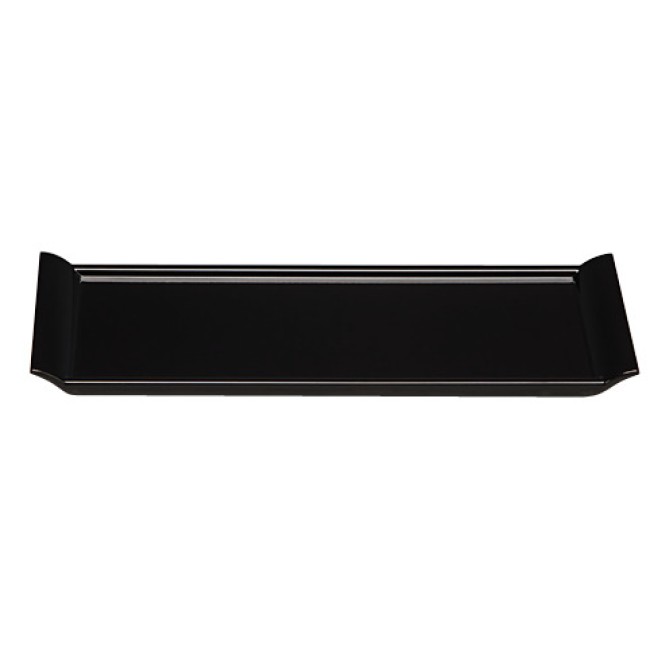 Меламиново плато правоъгълно черно  16x38x2см  BATON (20038)KN - Kulsan