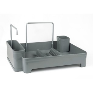 Пластмасов стелаж / сушилник за чинии 44x35x20см сив PN-(M-E74-07) - Primanova