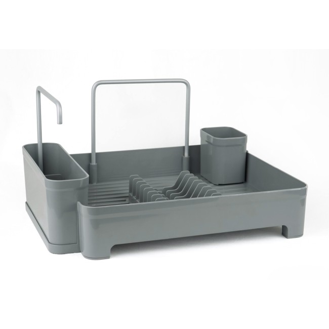 Пластмасов стелаж / сушилник за чинии 44x35x20см сив PN-(M-E74-07) - Primanova