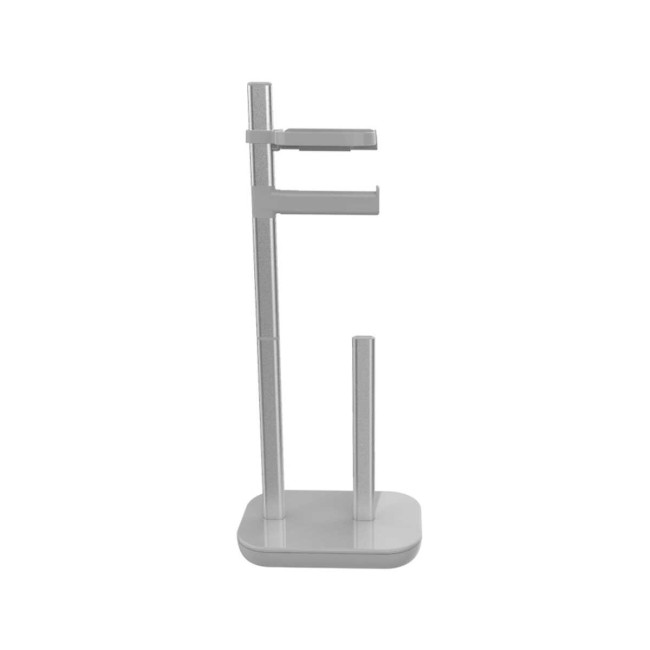 Стойка за тоалетна хартия и WC четка 16x25xh73см сива PN-(M-E75-07) - Primanova