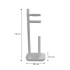 Стойка за тоалетна хартия и WC четка 16x25xh73см сива PN-(M-E75-07) - Primanova