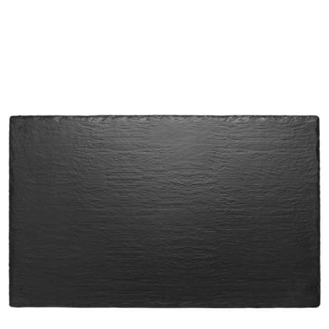 Меламиново плато правоъгълно BLACK SLATE EFFECT 53x32.5xh1см BLACK SLATE EFFECT GN1/1 KN-(47011.BL) - Kulsan