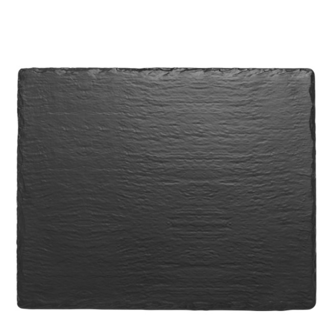 Меламиново плато правоъгълно 26,5x32,5xh1см GN1/2 BLACK SLATE EFFECT KN-(47012.BL) - Kulsan