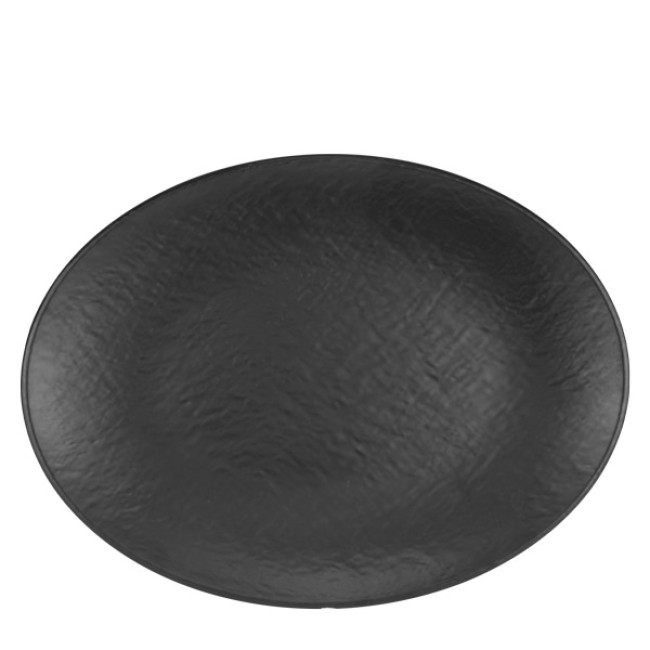Меламинова чиния овална TILDA MATT BLACK 35x26xh2,7см KN-(M11835.BL) - Kulsan