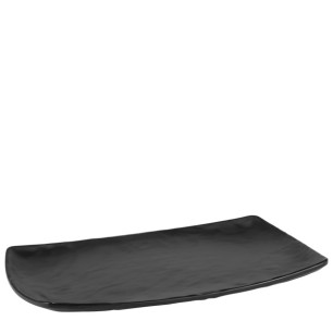 Меламиново плато правоъгълно 20x33xh2,5см CARRE MATT BLACK KN-(M7433.BL) - Kulsan