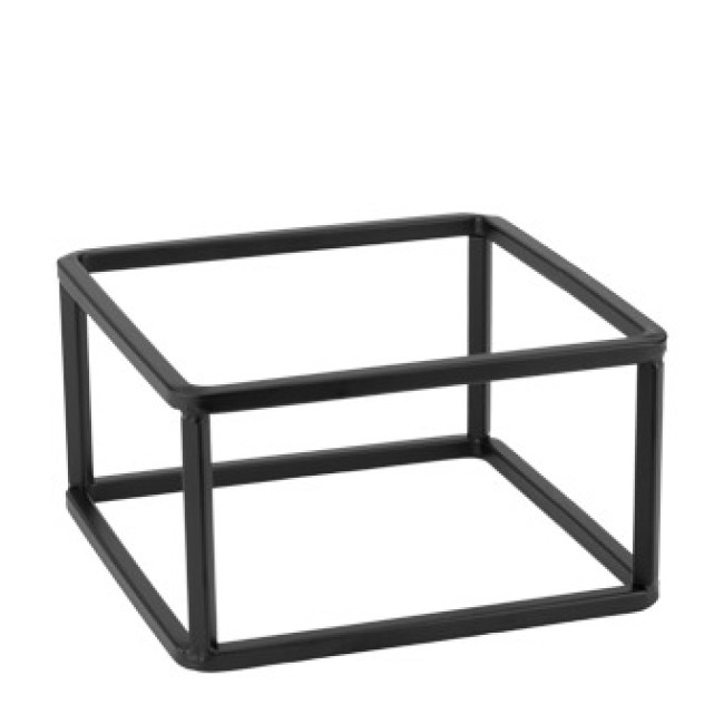 Стойка за бюфет квадратна 18x18xh10см черна BASICS-(HC-39140) - Horecano