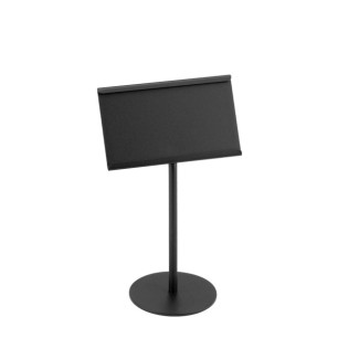 Информационна табелка със стойка 9,5x5,5h16см HELLA BLACK-(HC-3936) - Horecano