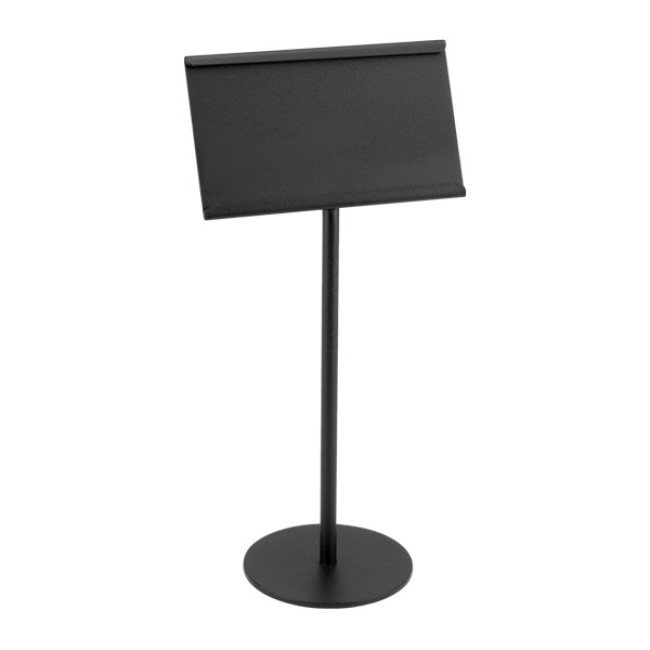 Информационна табелка със стойка 9,5x5,5h20см HELLA BLACK-(HC-3937) - Horecano