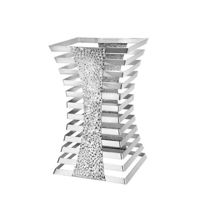 Стойка дисплей 22x22xh34см INOX NORTH-(HC-3992) - Horecano