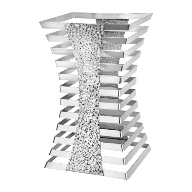 Стойка дисплей 25x25xh47см INOX NORTH-(HC-3993) - Horecano