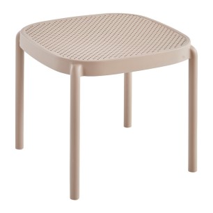 Маса за шезлонг 46x45xh40cсм бежова TULSA-(HC-42474) - Horecano