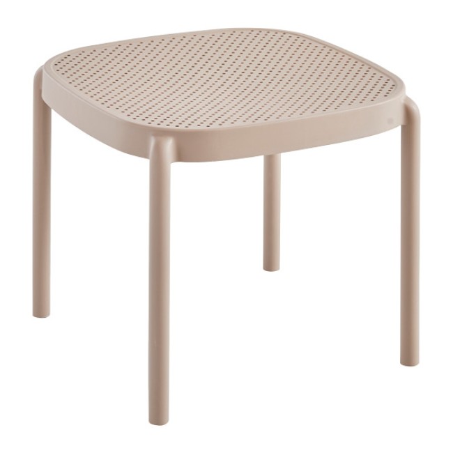 Маса за шезлонг 46x45xh40cсм бежова TULSA-(HC-42474) - Horecano