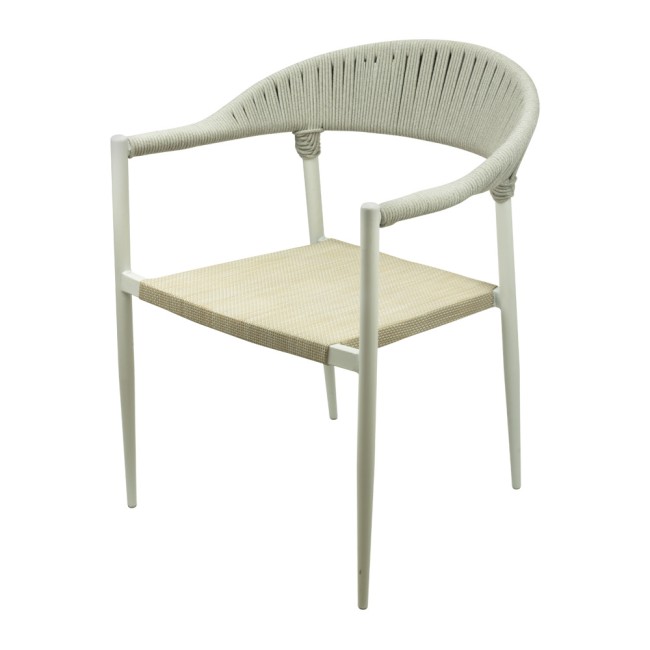 Стол 62x65xh78см POLYRATTAN LIGHT GRAY SEDONA-(HC-42540) - Horecano