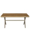 Маса 160x90xh76см PLASTIC WOOD NATURAL LOGAN-(HC-42543) - Horecano