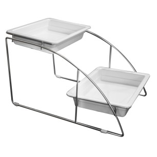 Иноксова поставка  за гастронорми GN 1/2 на два етажа 36x52,5x32,5см  (E901012SS00) - Ilsa
