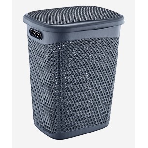 Пластмасов кош за дрехи 55л 44,8x38,9x56,5см антрацит HOME-(TRN-171-04) - Horecano