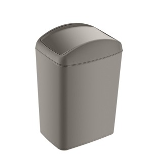 Пластмасов кош за смет / отпадъци с люлеещ капак 16x22,5xh32см 10л terra HOME-(TRN-188-05) - Horecano