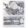 Пластмасов стелаж / сушилник за чинии от 3 части 40x30,5xh11,5см terra HOME-(TRN-199-05) - Horecano