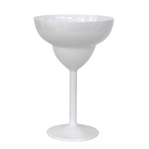 Поликарбонатна чаша за Маргарита (MARGARITA) 350мл 11,8xh17,5см бяла RK-PRЕMIUM WHITE-(PM.M30)  - Rubikap
