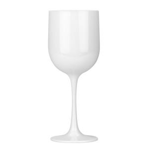 Поликарбонатна чаша за вино 480мл ф8,5xh22см PC PREMIUM WHITE RK-(PM.W48 - PC002) - Rubikap