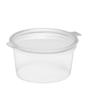 Пластмасова мини купичка за сос с капаче 60мл RK-(DSC.60 - PP001)-50бр - Rubikap