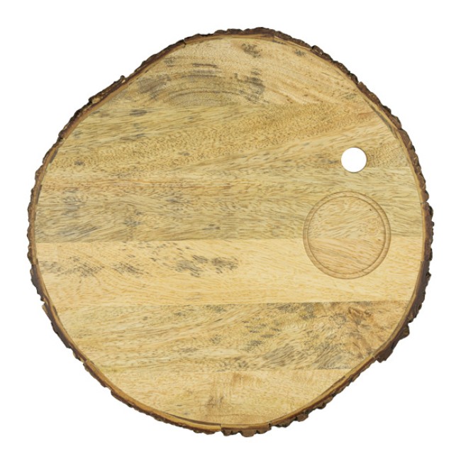 Дървена дъска за презентация кръгла ORGANIC ф32xh2см ALAS-(SWRS-130621-B5М) (mango wood) - Horecano