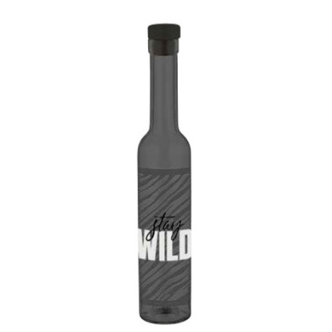 Стъклена бутилка за зехтин с декор и тапа 250мл "Stay Wild" M-152007 - Horecano